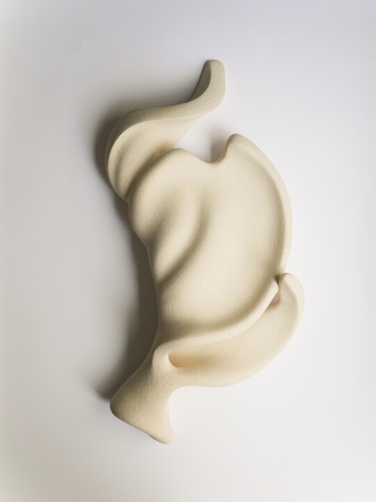 "FLOWING SILENCE" WALL SCULPTURE Heykel, 20,1x9,8 in