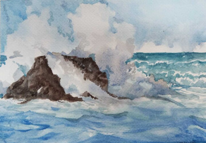 Ecume de mer Painting, 7.3x10.4 in