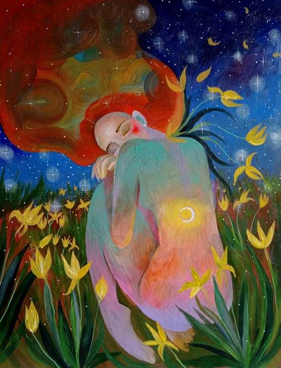 Spirit of steppes 绘画, 35.4x27.6 in