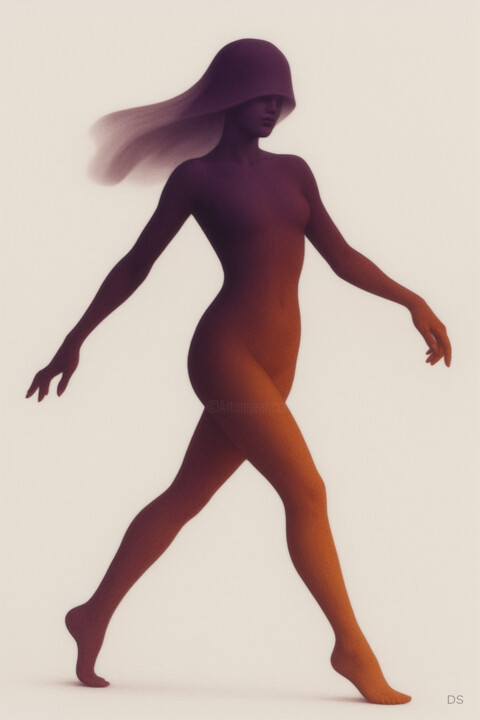 Marche Intérieure 绘画, 47.2x35.4 in