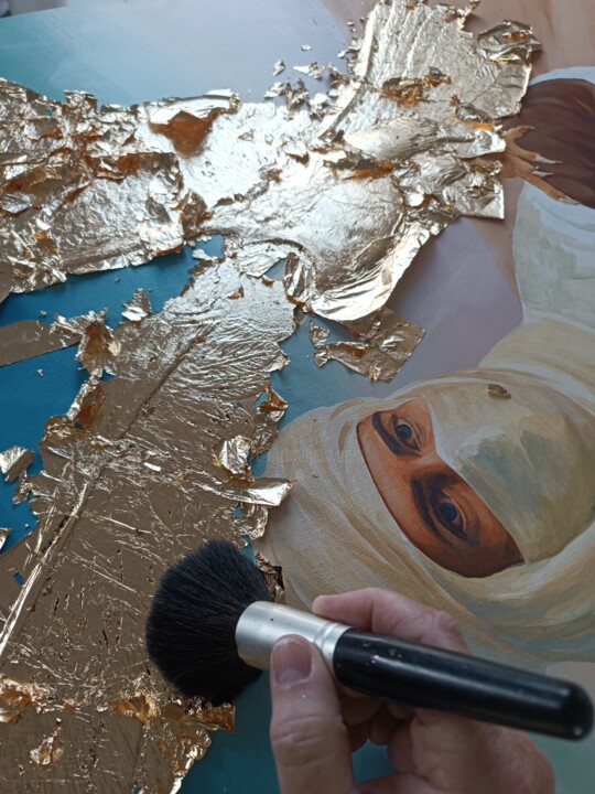 Steps of the making of the work