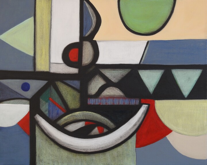 Painting titled "A Vision From Within" by Stephen Lucas, Original Artwork, Acrylic Mounted on Wood Stretcher frame