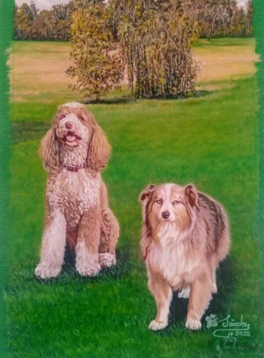 Amistad canina 绘画, 63x35.4 in