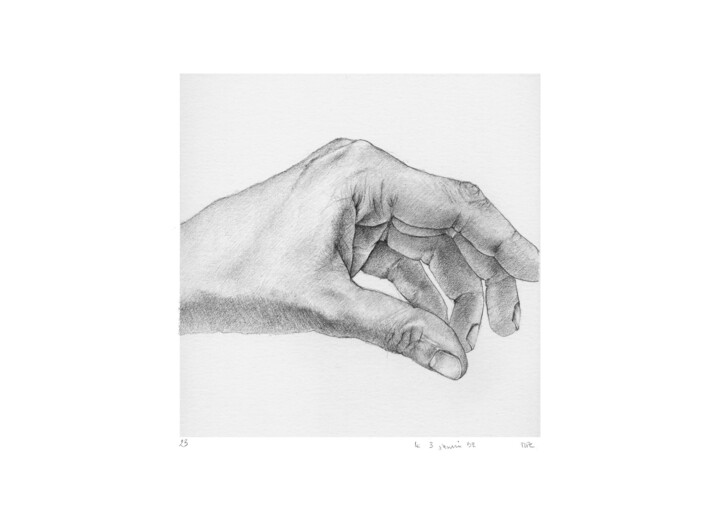 图画 标题为“dessins 15x15 #111…” 由Marie-Pascale Corcuff, 原创艺术品, 铅笔