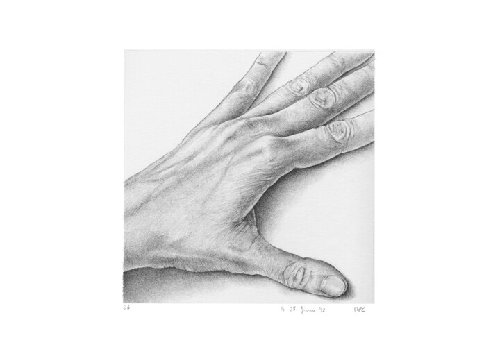 图画 标题为“dessins 15x15 #114…” 由Marie-Pascale Corcuff, 原创艺术品, 铅笔