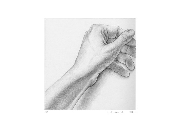 图画 标题为“dessins 15x15 #116…” 由Marie-Pascale Corcuff, 原创艺术品, 铅笔