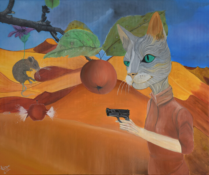 Cast no shadow, leave no trace 绘画, 39.4x47.2 in