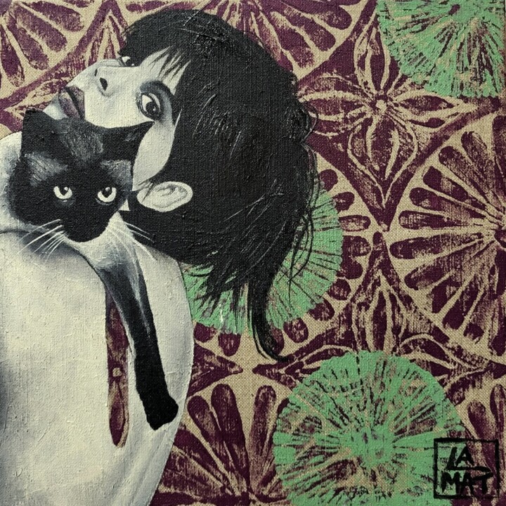 Silent Complicity 绘画, 11.8x11.8 in