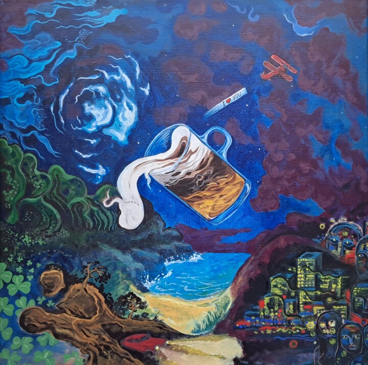 Schilderij,  19,7x19,7 in 