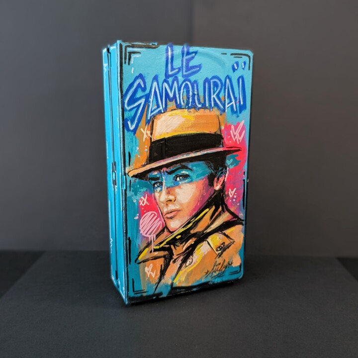 Alain Delon le samouraï, la VHS 雕塑, 7.5x3.9 in