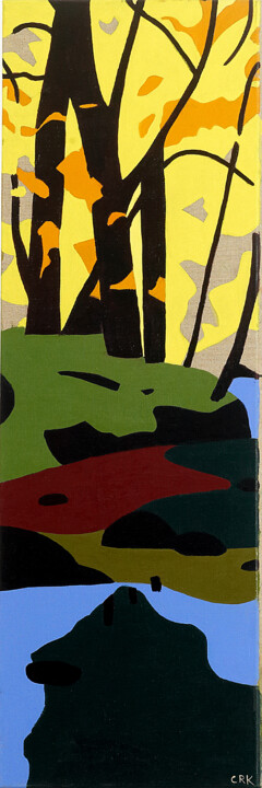 l'été fragment 6 绘画, 47.2x15.8 in