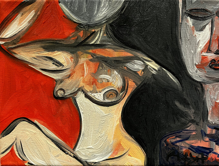 Nude/2017 绘画, 7.1x9.5 in