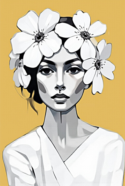 12-Retrato de mujer 数字艺术