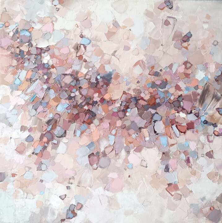 Oil painting "Spreading wings" 绘画, 23.6x23.6 in