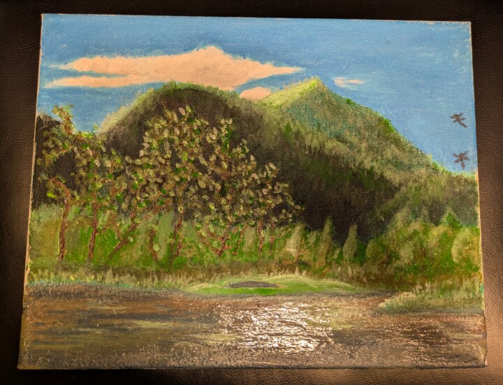 Muddy Banks Pintura, 12x18 in
