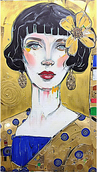 Arts numériques intitulée "49-Retrato de mujer" par Teresa Casas, Œuvre d'art originale, Image générée par l'IA