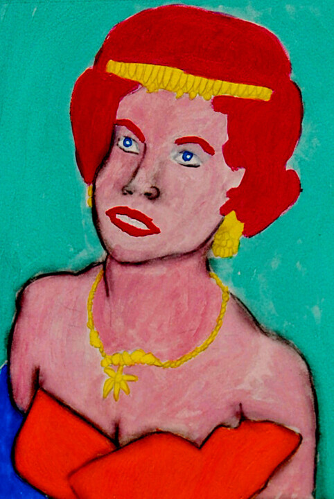La femme au bijoux 1 绘画, 11.8x7.9 in