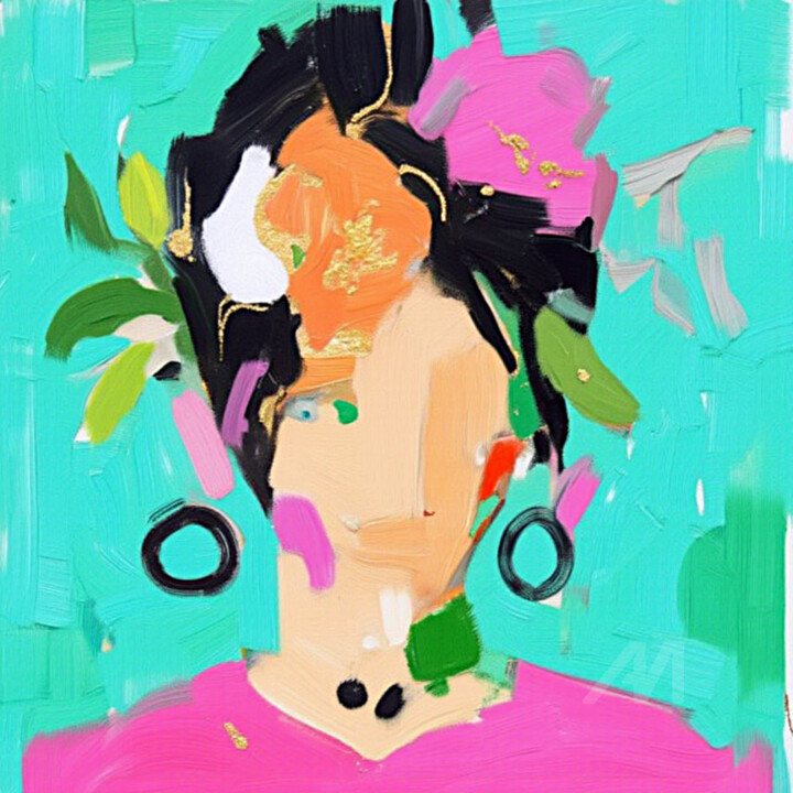 61-Retrato de mujer 数字艺术