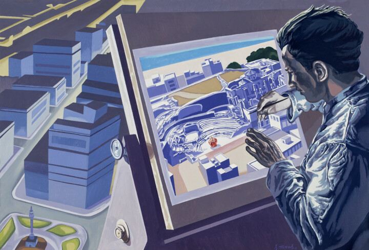绘画,  29.9x44.1 in 