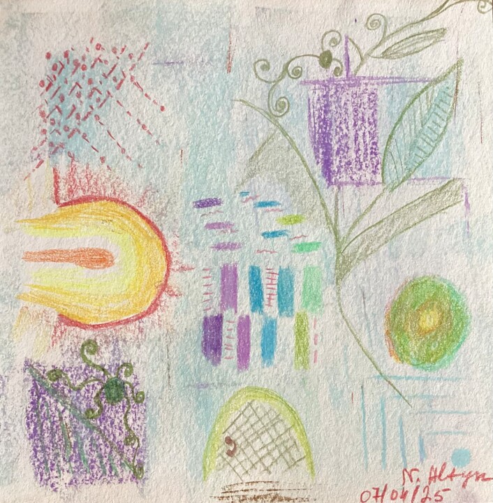Un día cualquiera 图画, 5.9x5.9 in