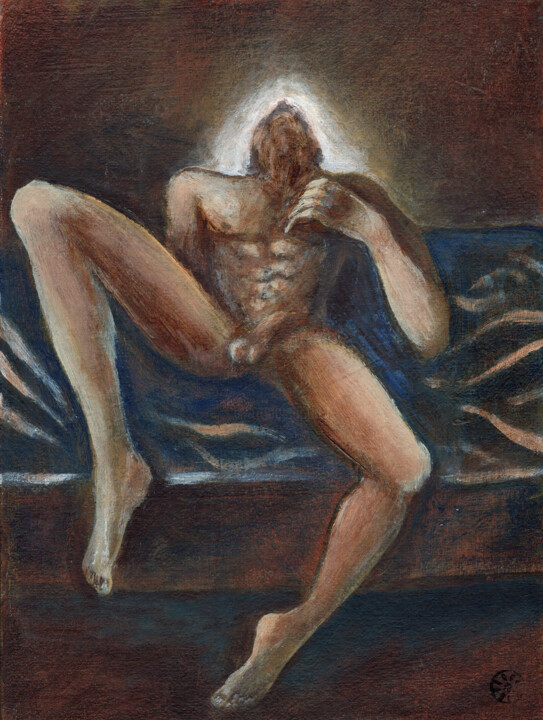 绘画,  9.5x7.1 in 