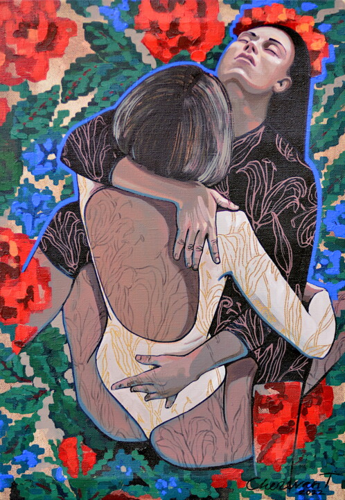 Magical teleportation 绘画, 33.5x23.6 in