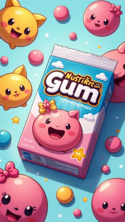 Bubble gum 1 数字艺术