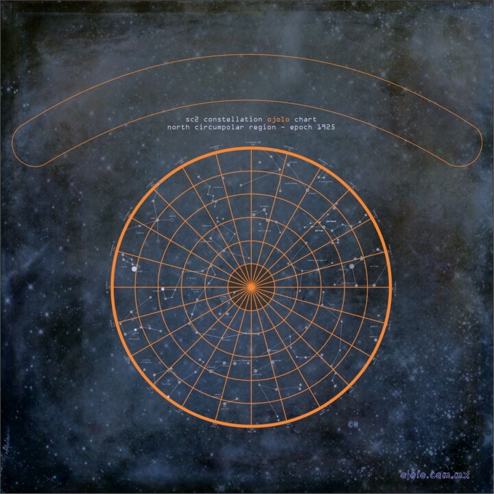 ojolo's constellation 数字艺术, 30x30 in
