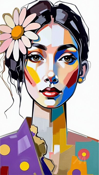 66-Retrato de mujer 数字艺术