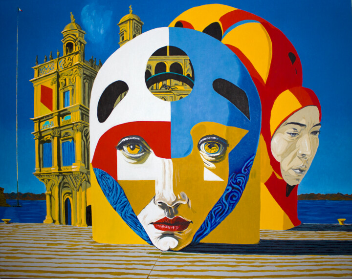 Cantante di Lecco, AndrBel 绘画, 31.5x39.4 in