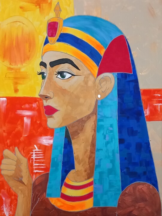 Egyptian 绘画, 31.5x23.6 in