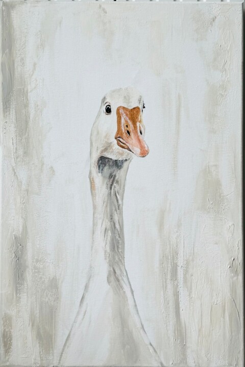 Interior painting Goose 绘画, 23.6x15.8 in