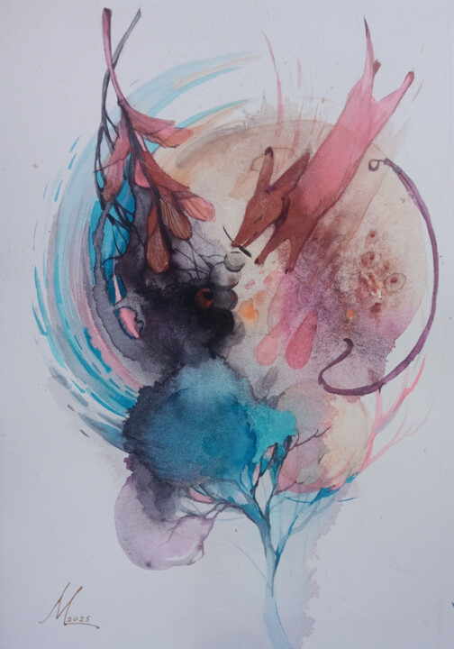 绘画,  17.9x12.2 in 