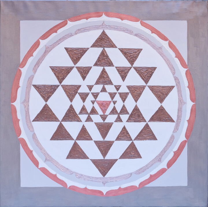 Sri Yantra Tablo, 39,4x39,4 in