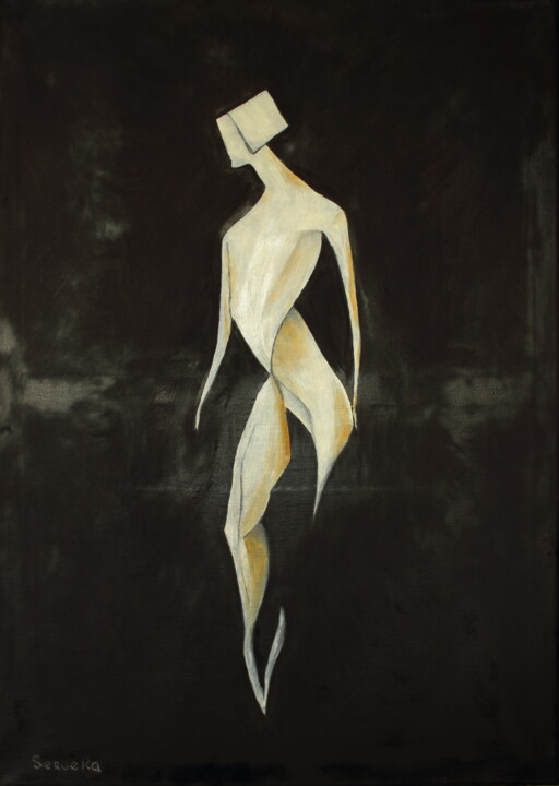 Painting titled "Perfect Imperfection" by Serge Ra, Original Artwork, Oil