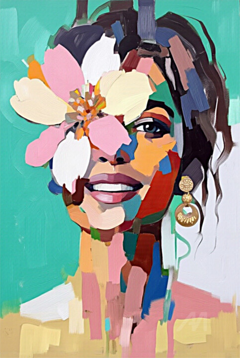88-Retrato de mujer 数字艺术