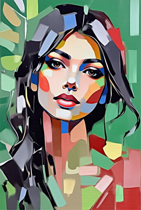 89-Retrato de mujer 数字艺术