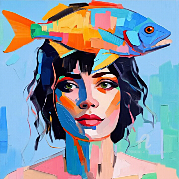95-Retrato de mujer 数字艺术