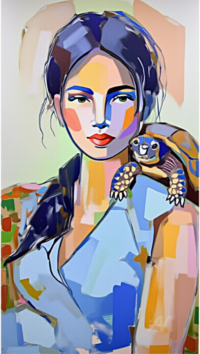 96-Retrato de mujer 数字艺术