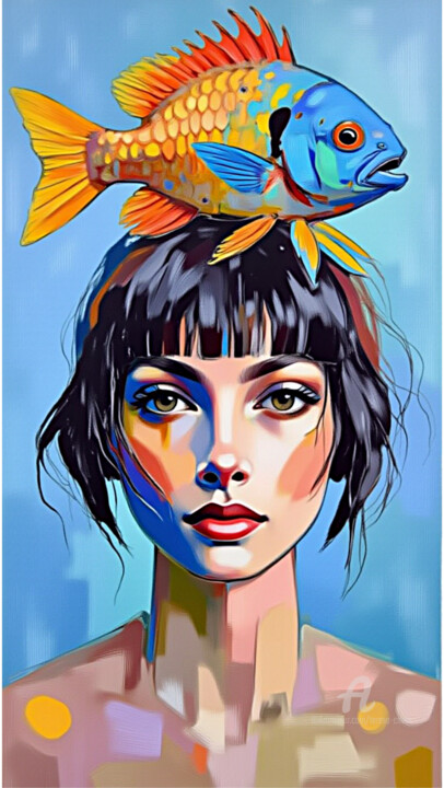 99-Retrato de mujer 数字艺术
