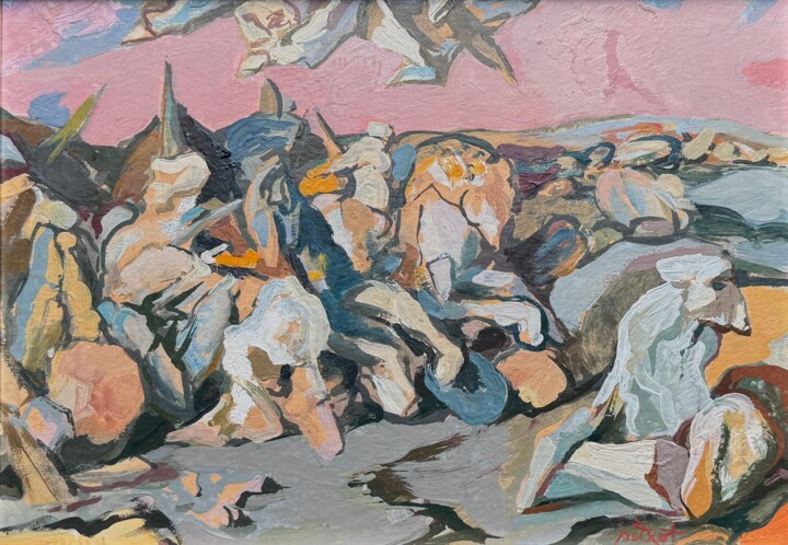 Batalla de Constantino 绘画, 9.1x12.6 in