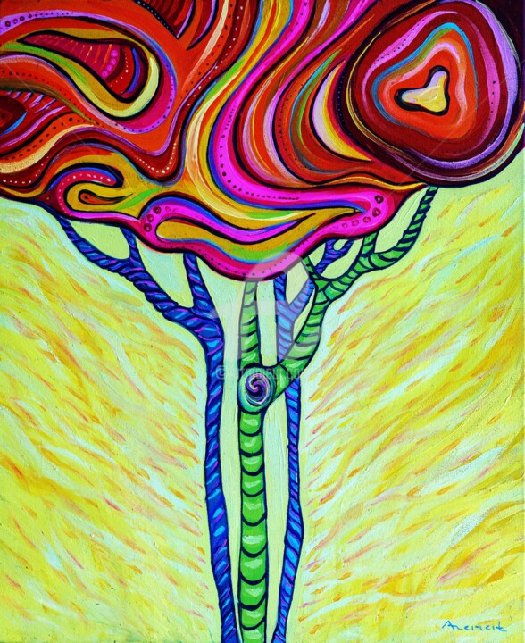 Painting,  21.7x17.7 in 