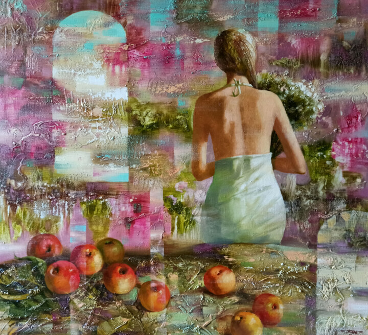Memories 绘画, 35.4x39.4 in