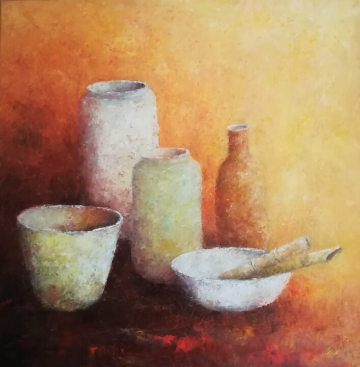 LES DEUX CALAMES O5/20 绘画, 23.6x23.6 in