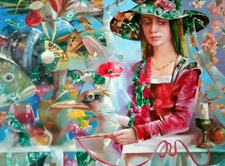 绘画,  27.6x35.4 in 