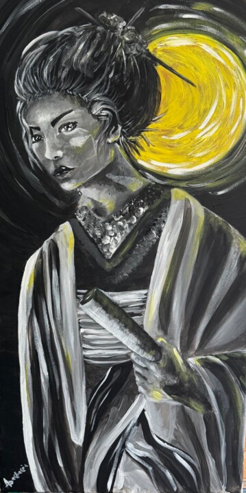 Moon Code 绘画, 31.5x15.8 in