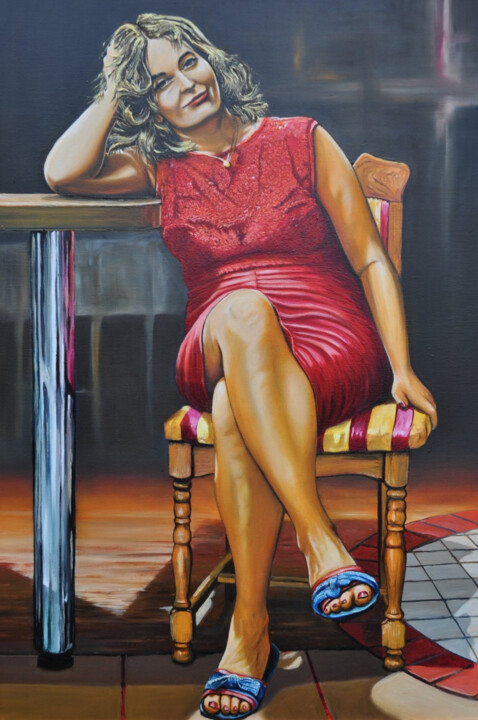 EWA - PORTRET ŻONY 绘画, 39.4x31.5 in