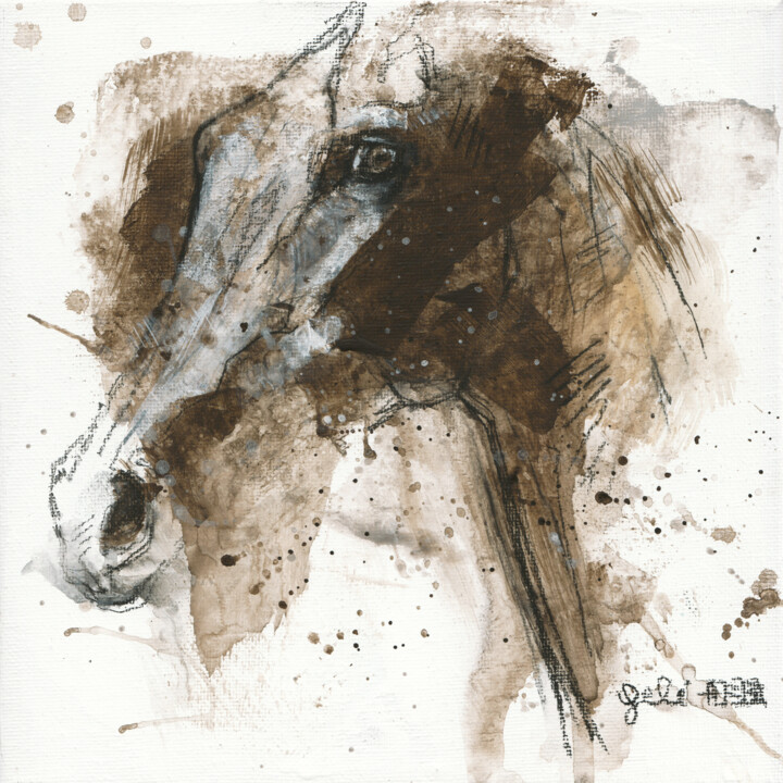 Nu Equin 282 绘画, 7.9x7.9 in