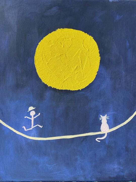 Tanzend im Mondschein Pittura, 19,7x15,8 in