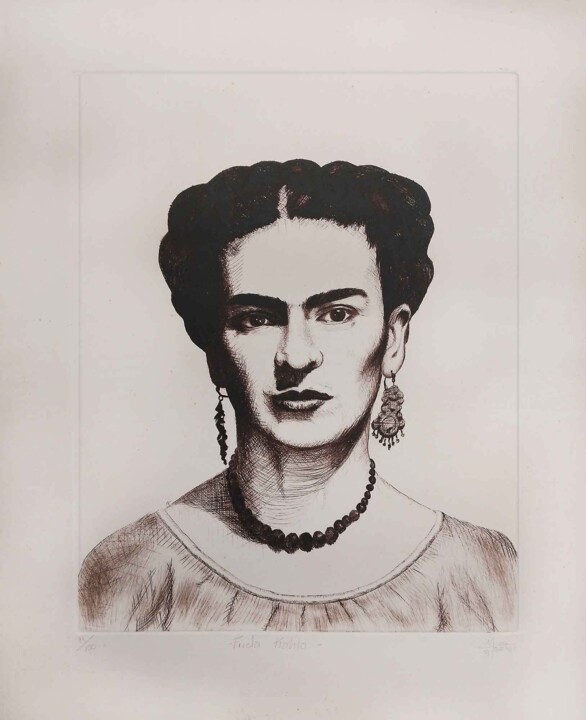 Frida (Murray) Schilderij, 25,6x17,7 in